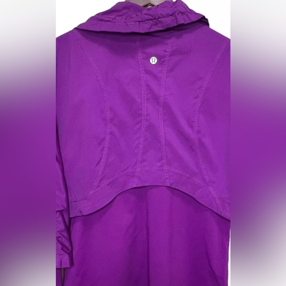 Lululemon Seek the Peak Jacket Scuba Tunic Crop Zip  Coat Gym Yoga Sport Purple - Picture 5 of 13